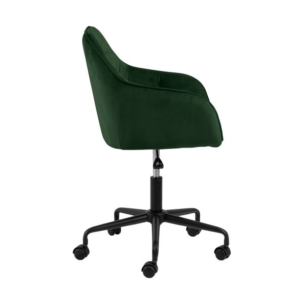 Zelená kancelářská židle se sametovým povrchem Actona Brooke-image-3