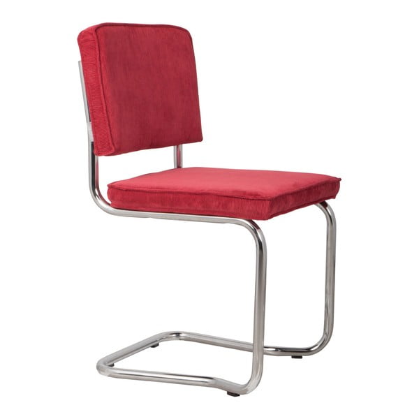 Sada 2 červených židlí Zuiver Ridge Kink Rib