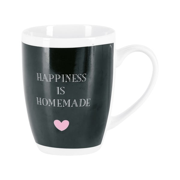 Černý keramický hrnek Miss Étoile Happiness Is Homemade