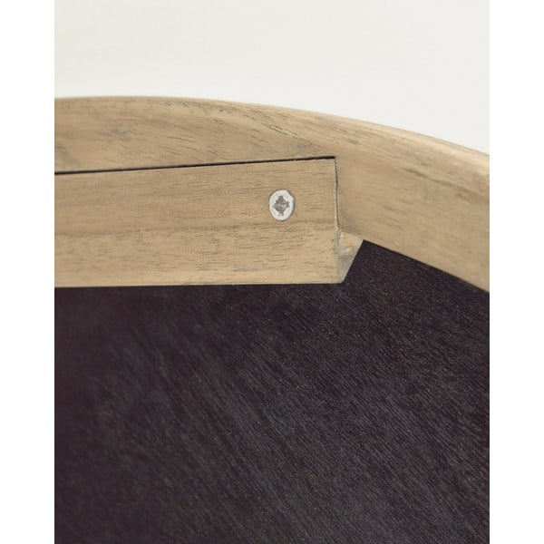 Nástěnné zrcadlo s dřevěným rámem ø 100 cm Alum – Kave Home-image-4