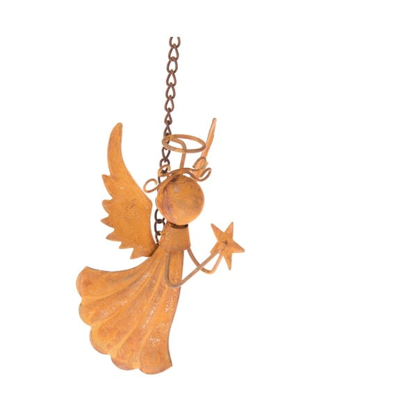 Závěsný kovový anděl Dakls, výška 10,5 cm