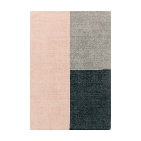 Růžovo-šedý koberec Asiatic Carpets Blox, 160 x 230 cm