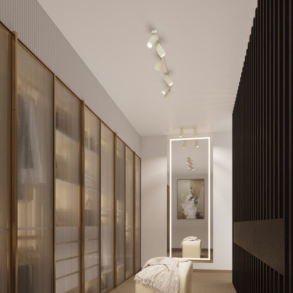 Krémové bodové svítidlo 6,5x30 cm Gleam – Sollux-image-2