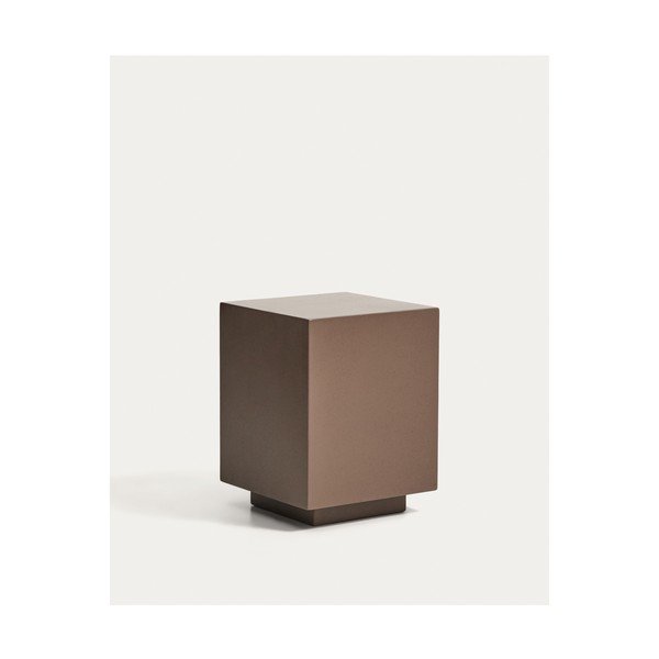 Betonový zahradní stolek 35x35 cm Rustella – Kave Home-image-4