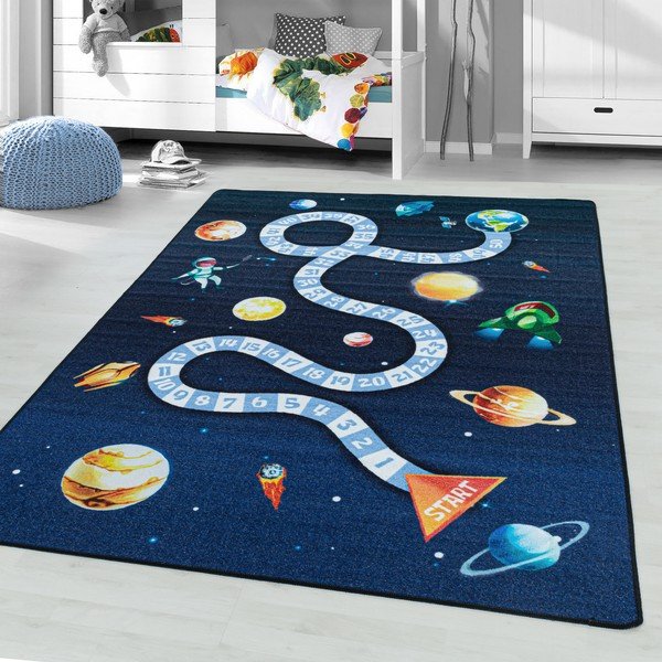 Tmavě modrý dětský koberec 120x170 cm Play Space – Ayyildiz Carpets-image-1