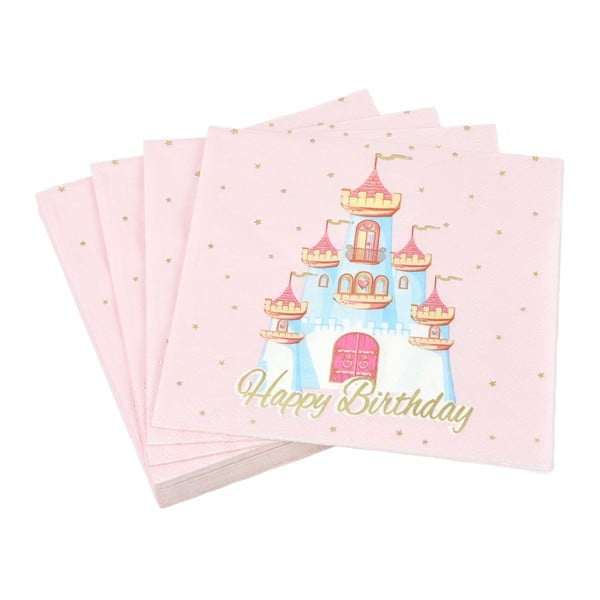 Ubrousky v sadě 20 ks 33x33 cm Princess Horse – Homéa