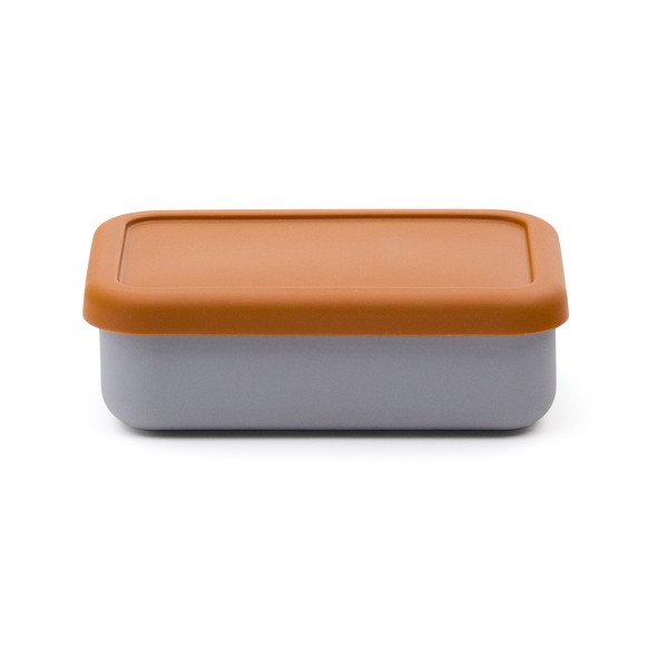 Modrý/oranžový silikonový dětský svačinový box Lili – Kave Home