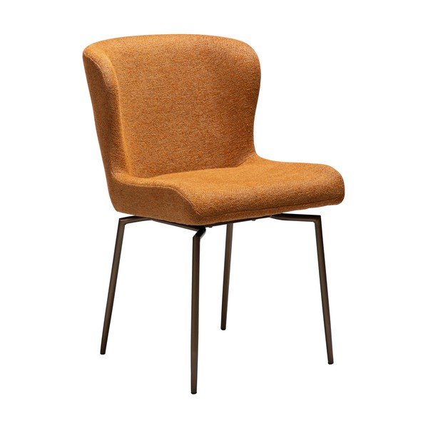 Hnědá čalouněná jídelní židle Glam – DAN-FORM Denmark