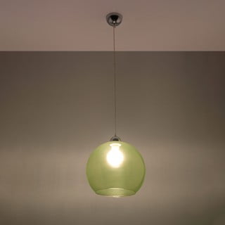 Zelené závěsné svítidlo se skleněným stínidlem ø 30 cm Bilbao – Nice Lamps
