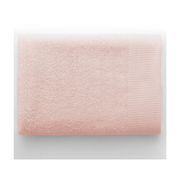 Světle růžová froté bavlněná osuška 70x140 cm Amari – Restilo-image-3