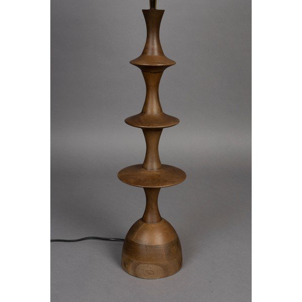 Hnědo-krémová stolní lampa s textilním stínidlem (výška 90 cm) Cath – Dutchbone-image-2