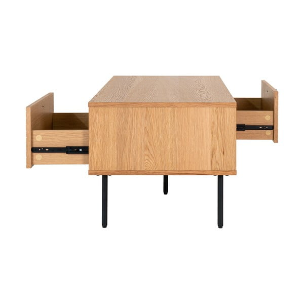 Konferenční stolek s deskou v dubovém dekoru v přírodní barvě 50x100 cm Kyoto – House Nordic-image-4