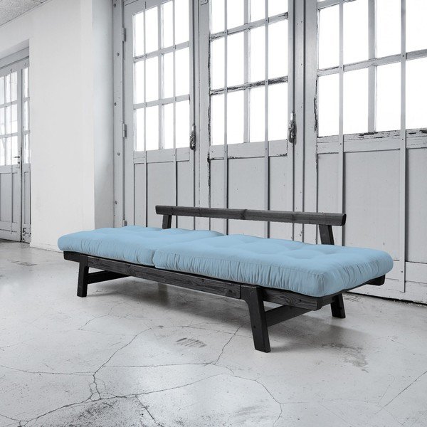 Rozkládací pohovka Karup Step Black/Celeste-image-3