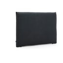 Antracitové čalouněné čelo postele 180x118 cm Jaira – Kave Home