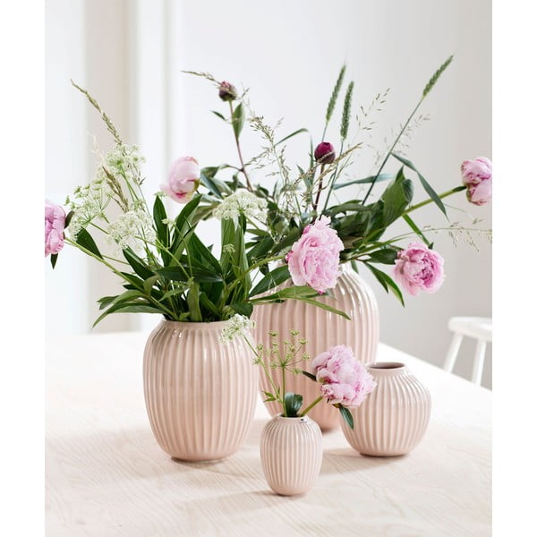 Světle růžová kameninová váza Kähler Design Hammershoi, ⌀ 8,5 cm-image-1