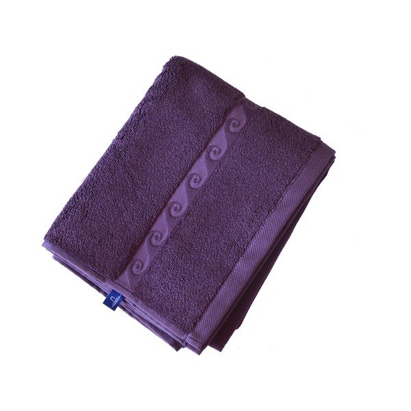 Ručník Wave 100x50, fialový-image-1
