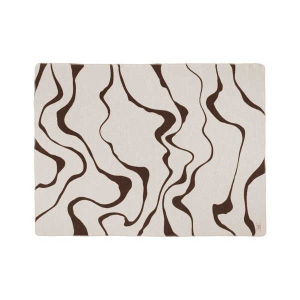 Hnědá/krémová deka 150x200 cm Felu – noo.ma-image-4