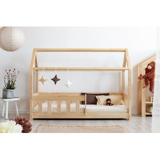 Domečková dětská postel z borovicového dřeva 90x190 cm Mila MBP - Adeko