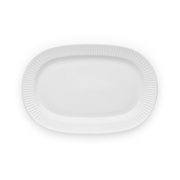 Bílý porcelánový servírovací talíř Eva Solo Legio Nova, 37,5 x 25 cm