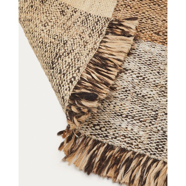 Béžový oboustranný ručně tkaný jutový koberec 160x230 cm Sully – Kave Home-image-3