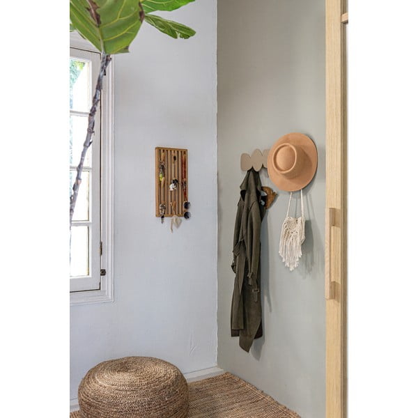 Kovový nástěnný věšák v přírodní barvě 24 cm Parco – Spinder Design-image-3