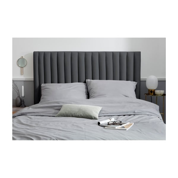 Antracitové čalouněné čelo postele 160x120 cm NJ - Cosmopolitan Design-image-3