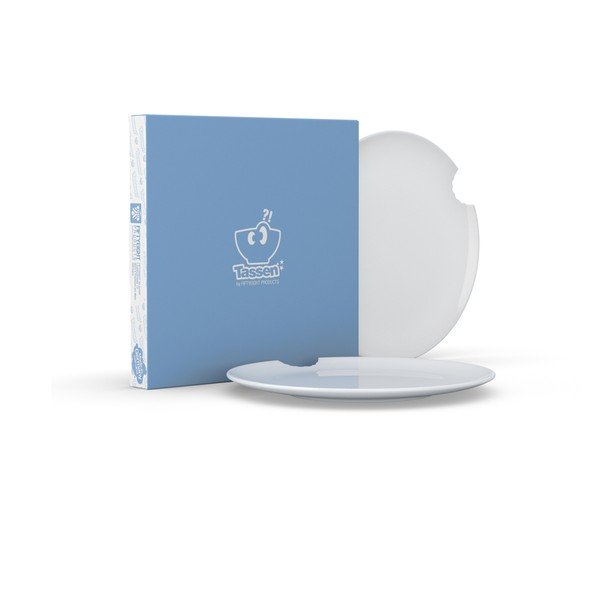 Sada 2 bílých talířů z porcelánu 58products, ø 28 cm-image-3