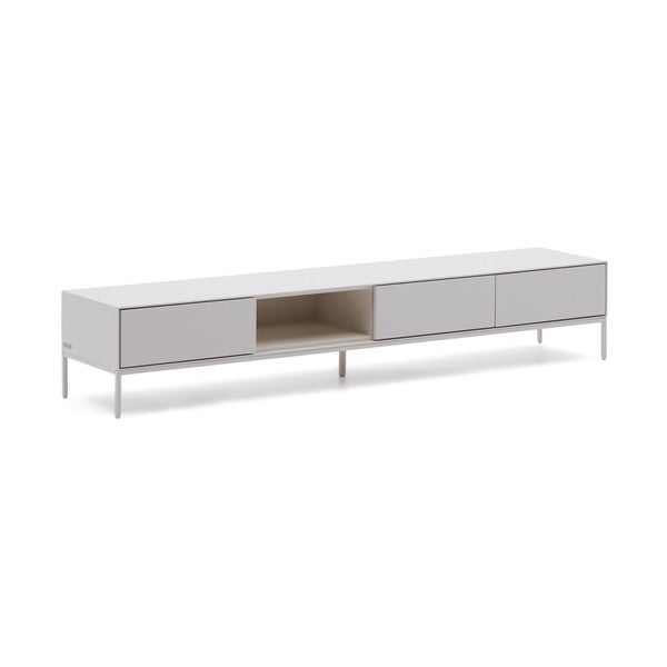 Bílý TV stolek 195x35 cm Vedrana – Kave Home-image-2