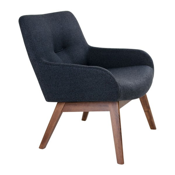 Tmavě ořechové křeslo z ořechového dřeva House Nordic London-image-2