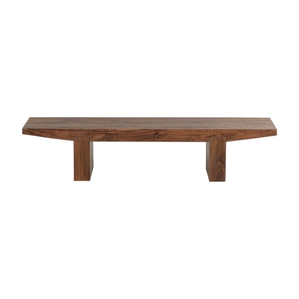 Konferenční stolek z masivu akácie v tmavě přírodní barvě 48x152 cm Eron – WOOOD