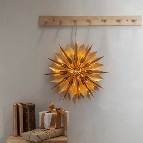 Světelná dekorace s vánočním motivem ve zlaté barvě Flinga – Star Trading-image-1