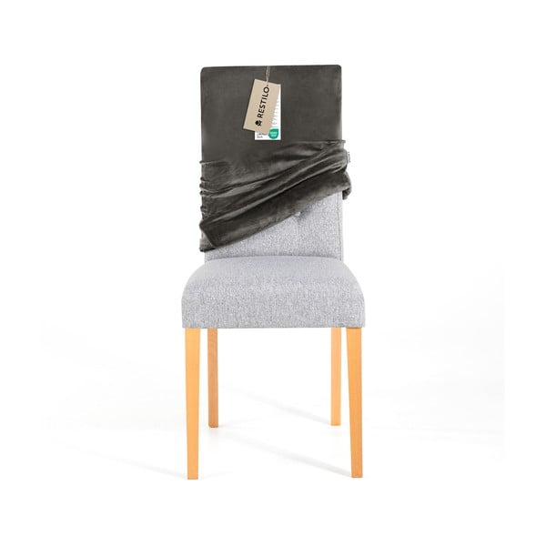 Šedé napínací potahy v sadě 4 ks na židli 48 cm Sento – Restilo-image-4