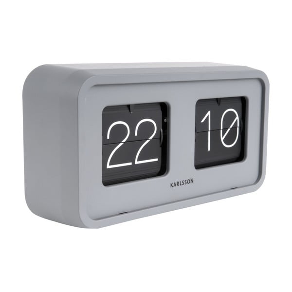 Šedé stolní hodiny Karlsson Bold Flip-image-4