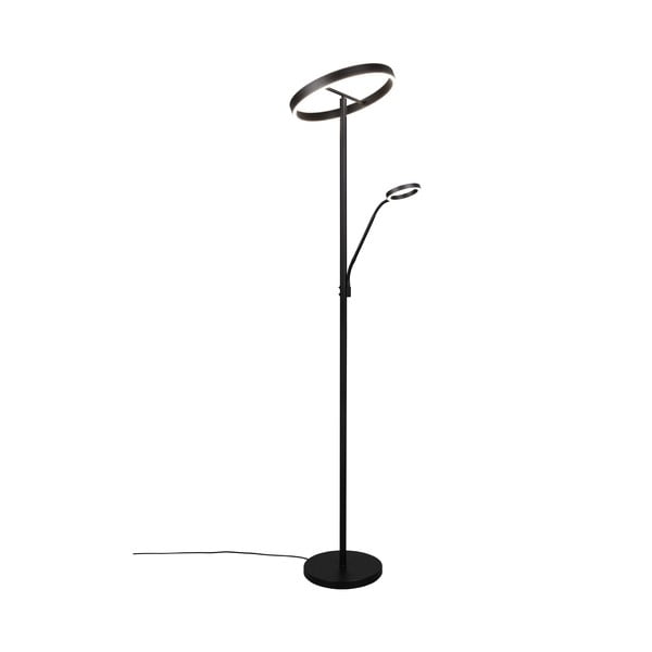 Černá LED stojací lampa (výška 180 cm) Willis – Trio
