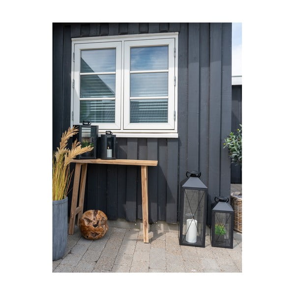 Konzolový stolek z teakového dřeva v přírodní barvě 30x90 cm Girona – House Nordic-image-2