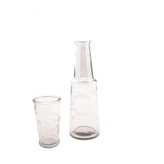 Skleněná karafa se sklenicí, 800 ml