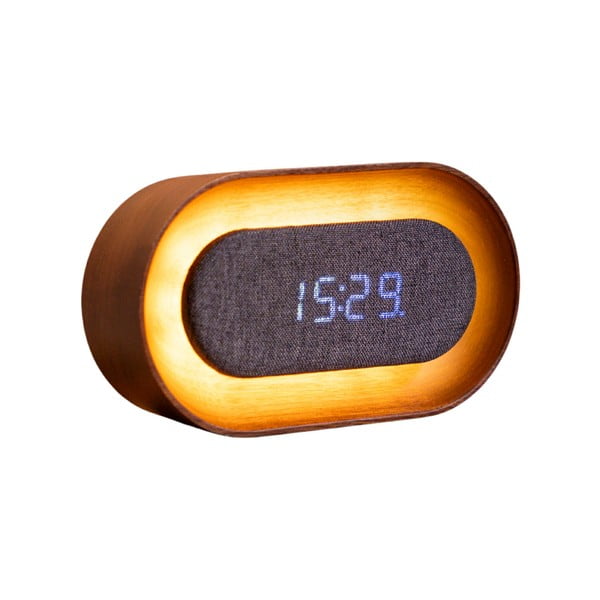 Digitální budík Lumos Walnut – Gingko-image-2