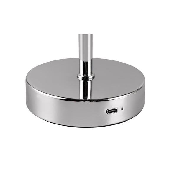 LED stmívatelná stolní lampa v leskle stříbrné barvě (výška 30 cm) Jeff – Reality-image-4