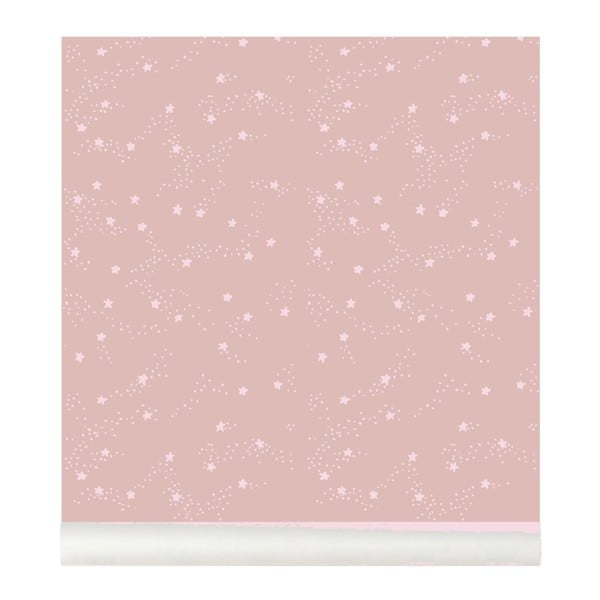 Růžová tapeta do dětského pokoje Art For Kids Constellation, 48 x 1000 cm-image-3