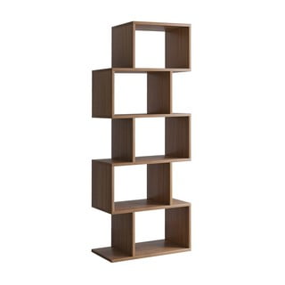 Knihovna v dekoru ořechu v přírodní barvě 60x150 cm Meric – Kalune Design