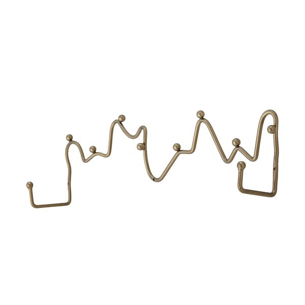 Kovový nástěnný věšák ve zlaté barvě Blu – Bloomingville-image-1