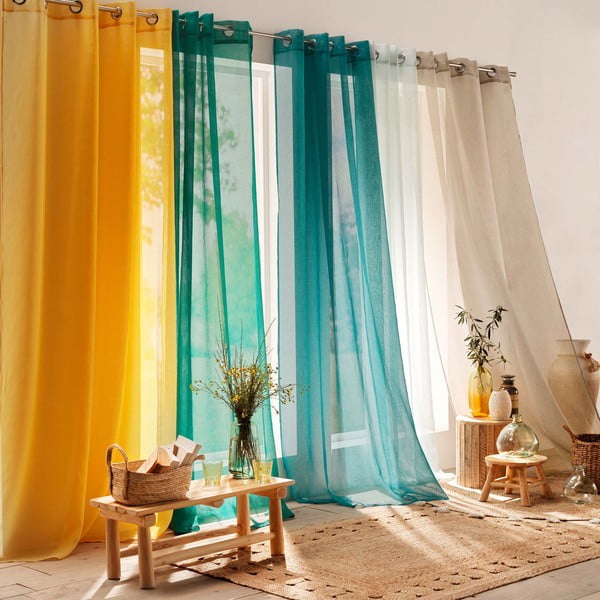 Růžová voálová záclona 140x280 cm Sandra – douceur d'intérieur-image-3