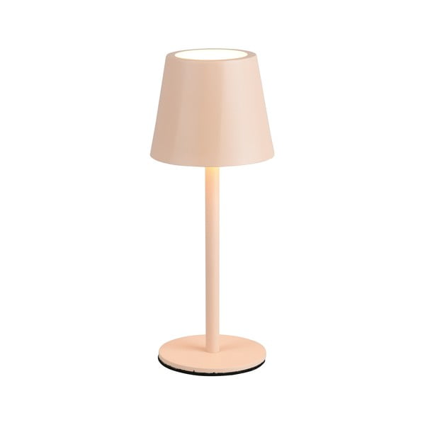 Krémová LED stolní lampa s kovovým stínidlem (výška 21 cm) Diaz – Trio-image-2
