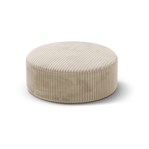 Béžový manšestrový taburet Dia – Micadoni 