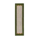Zelený/v přírodní barvě ručně tkaný vlněný běhoun 60x230 cm Apex Border Wool – Flair Rugs