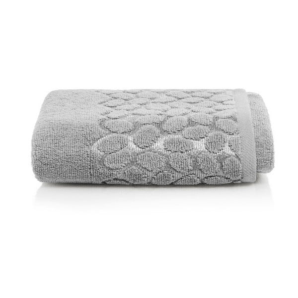 Šedý bavlněný ručník Maison Carezza Ciampino, 50 x 90 cm