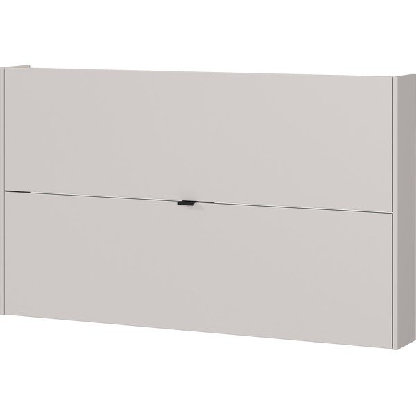 Krémový výklopný/závěsný botník v dekoru dubu 140x83x18 cm Ameca – Germania