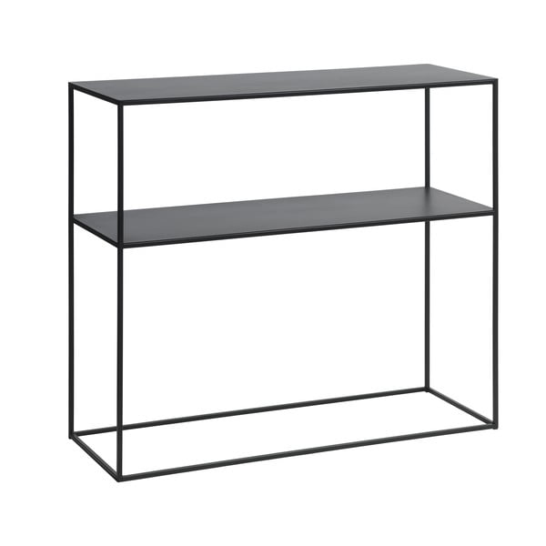 Černý kovový konzolový stolek 35x90 cm Pebble – Unique Furniture-image-2