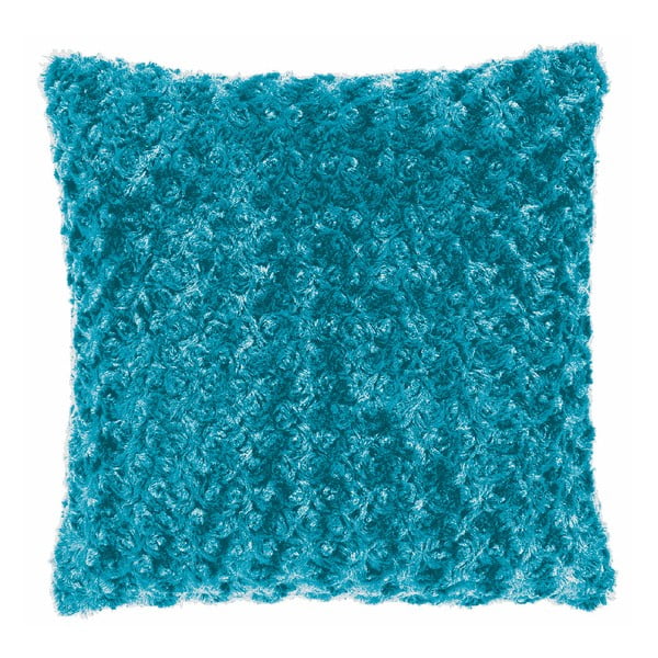 Tyrkysově modrý povlak na polštář Tiseco Home Studio Curl, 45 x 45 cm