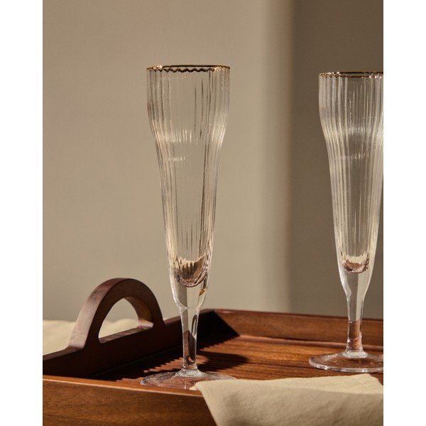 Sklenička na sekt 190 ml Ayan – Kave Home-image-2